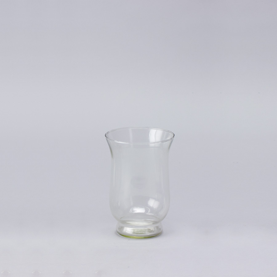 Glass Hurricane Vase 6"