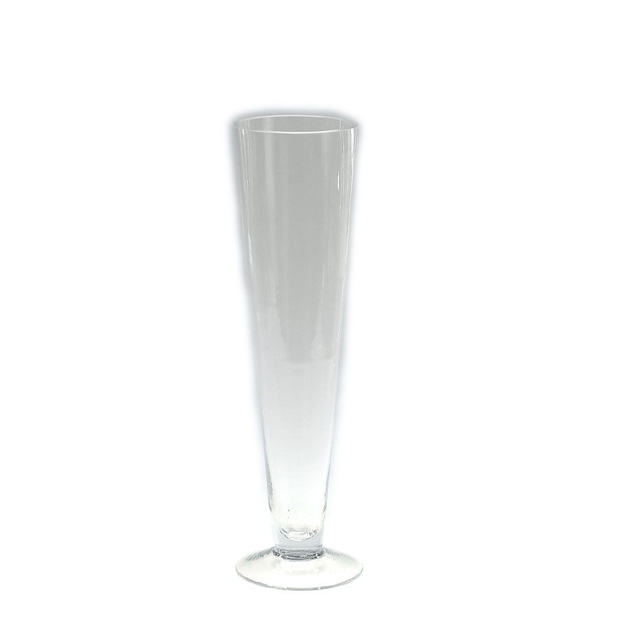 Trumpet Glass Vase 16" - Clear