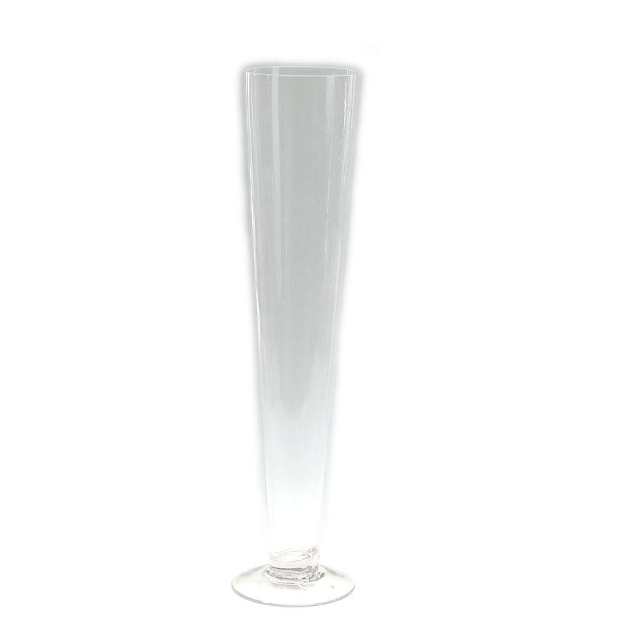 Trumpet Glass Vase 20" - Clear