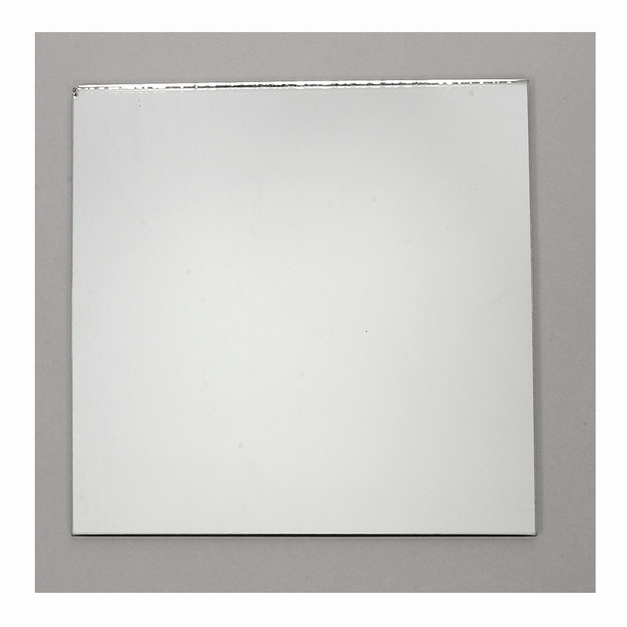 Square Glass Centerpiece Mirror 9¾"