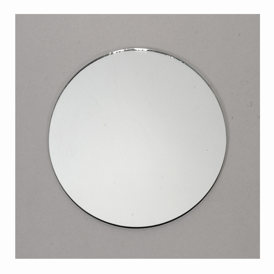 Round Glass Centerpiece Mirror 8"