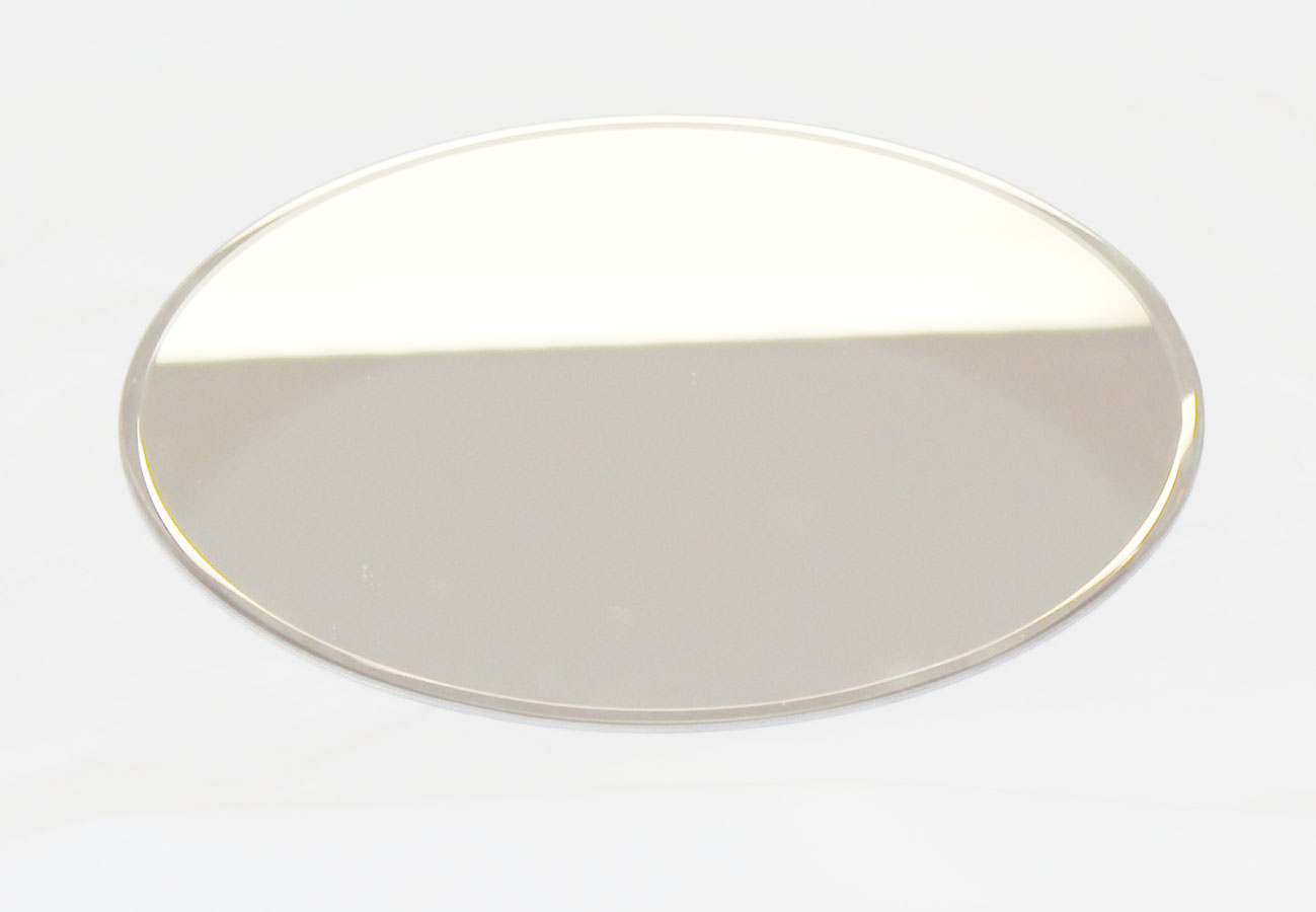 Round Beveled Edged Glass Centerpiece Mirror 12½"
