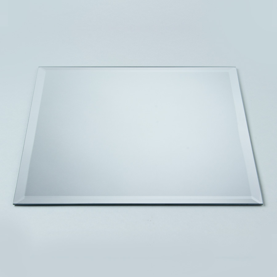 Square Beveled Edged Glass Centerpiece Mirror 12 ½"