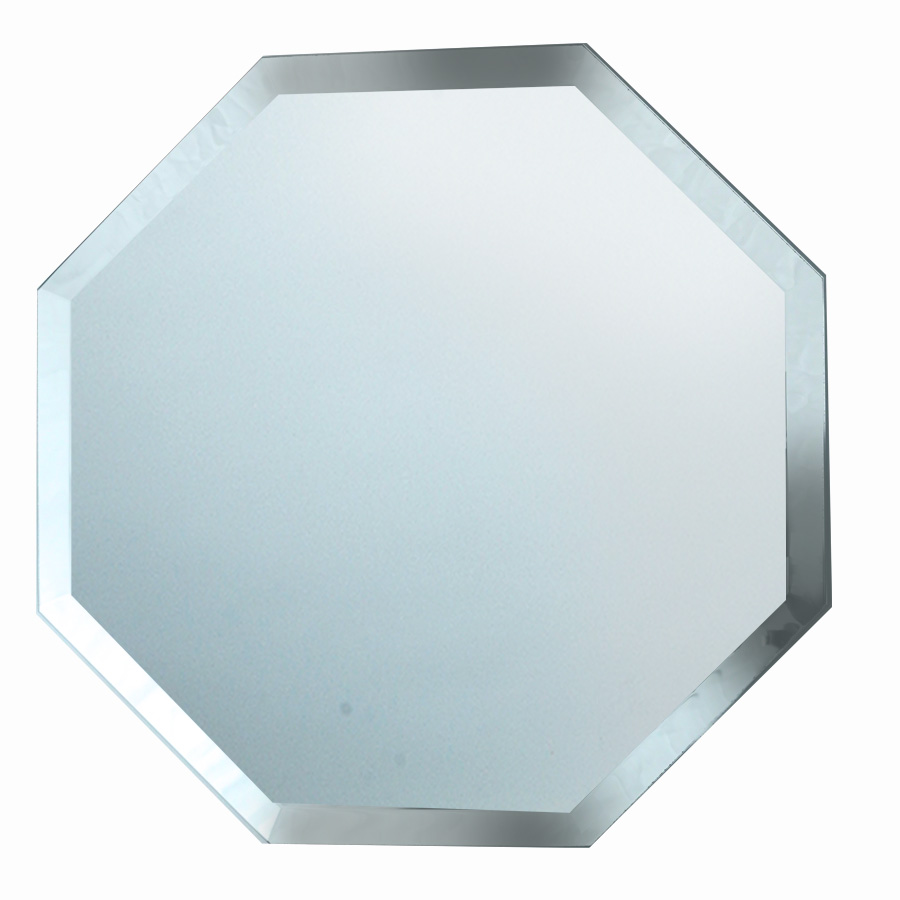 Octagon Beveled Edged Glass Centerpiece Mirror 12"