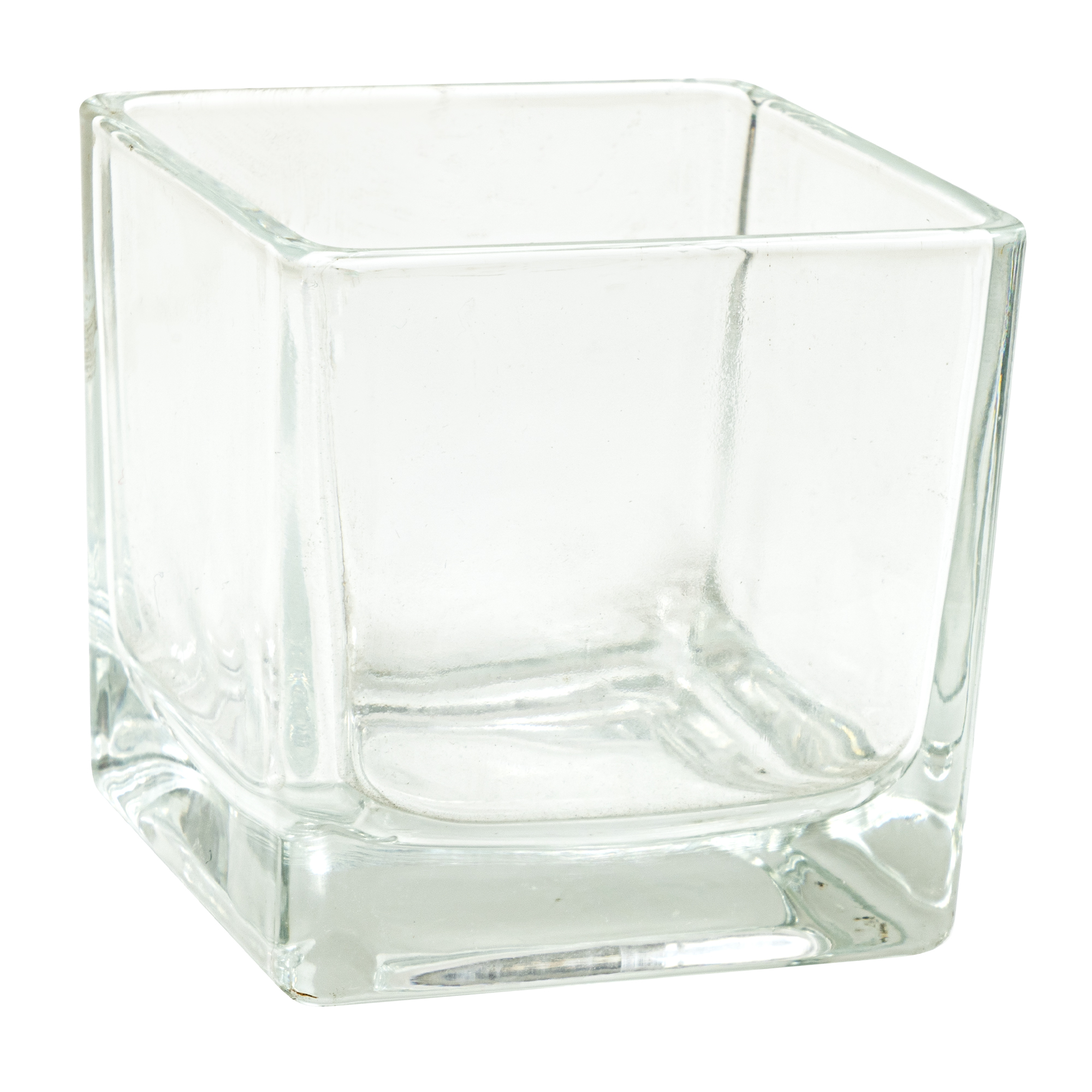 Glass Square Cube Vase 2 3/8"