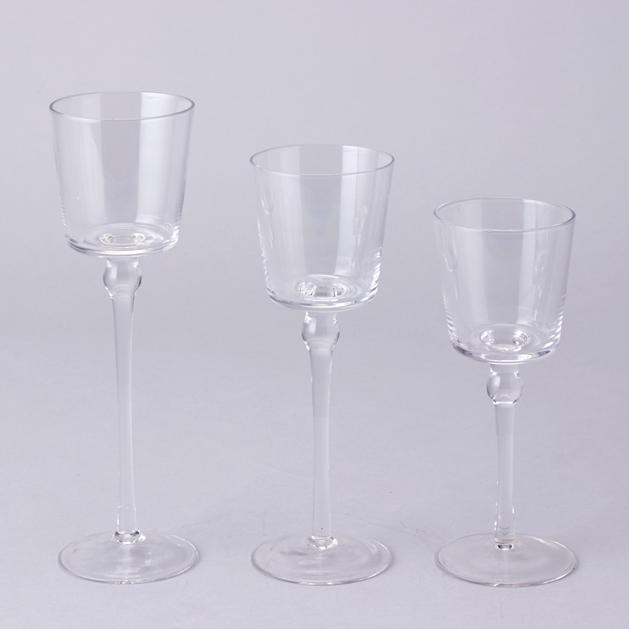 Glass Candle Holders 3pc/set