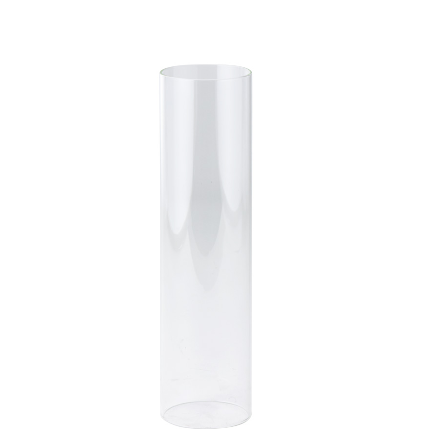 Open-Ended Glass Candle Shade Tube 18"