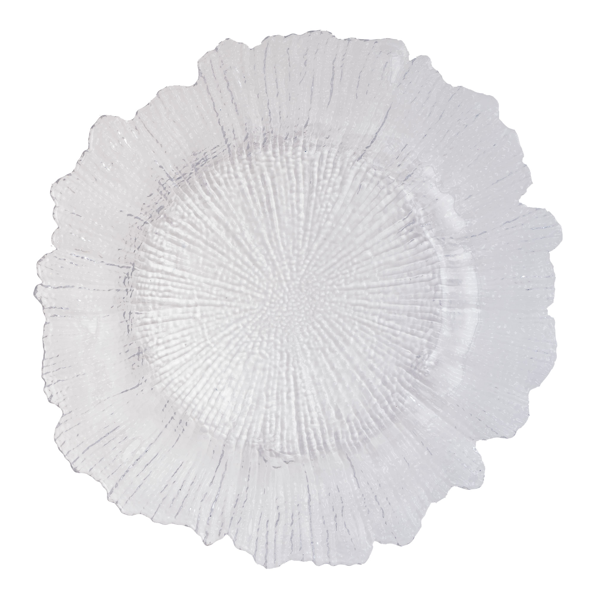 Glass Reef Charger Plate 13" - Clear