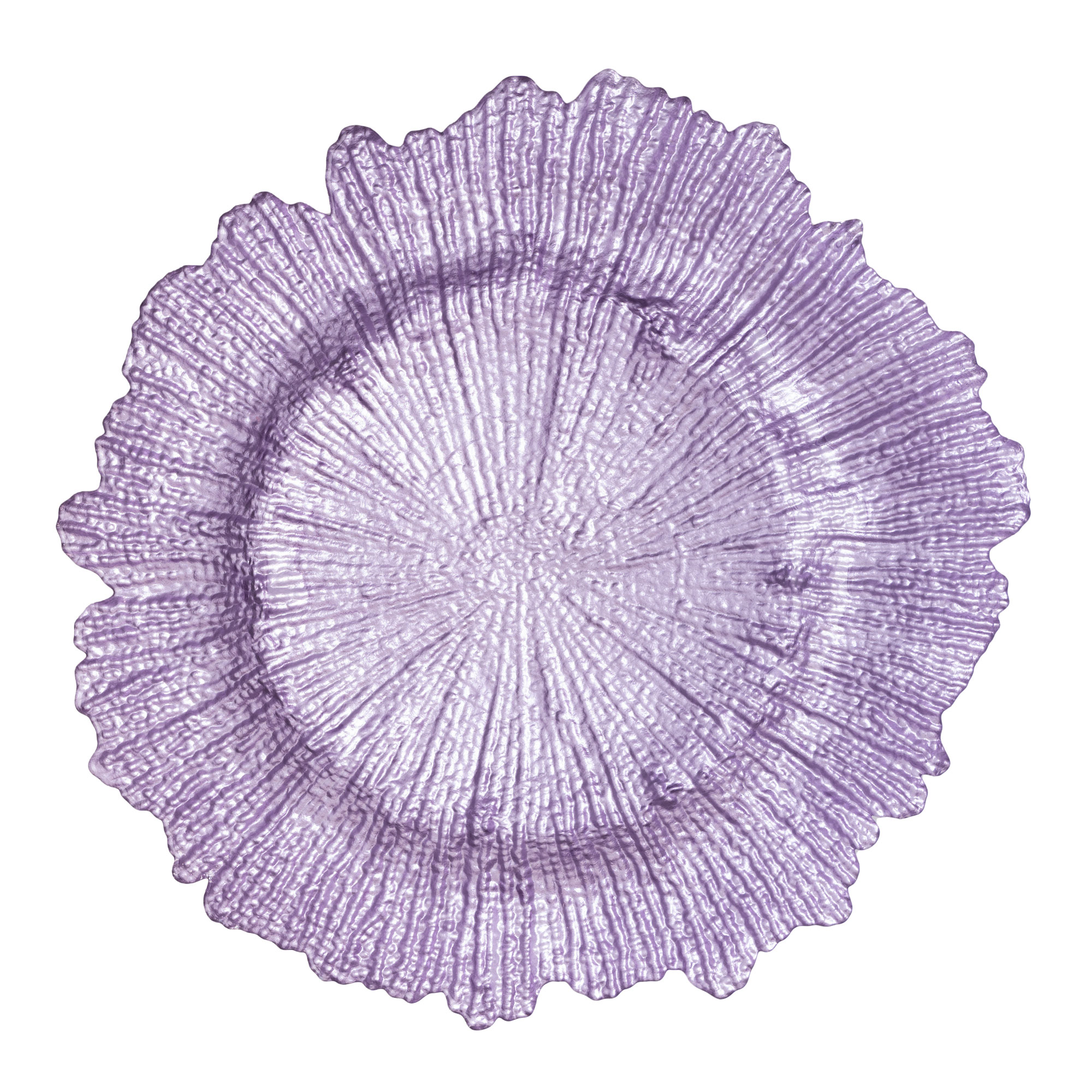 Glass Reef Charger Plate 13" - Lavender