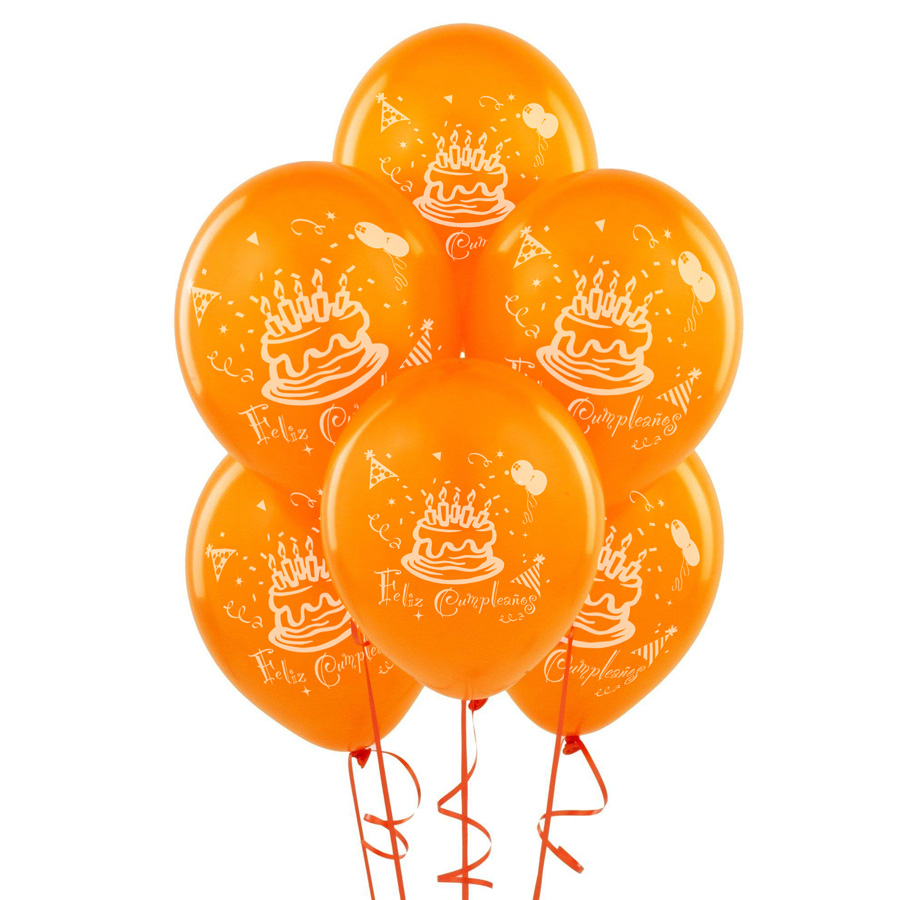"FELIZ CUMPLEANOS" Balloons 144pc/bag