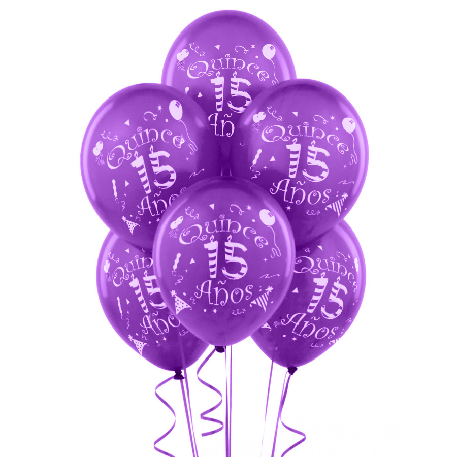 "QUINCE ANOS" Balloons 144pc/bag