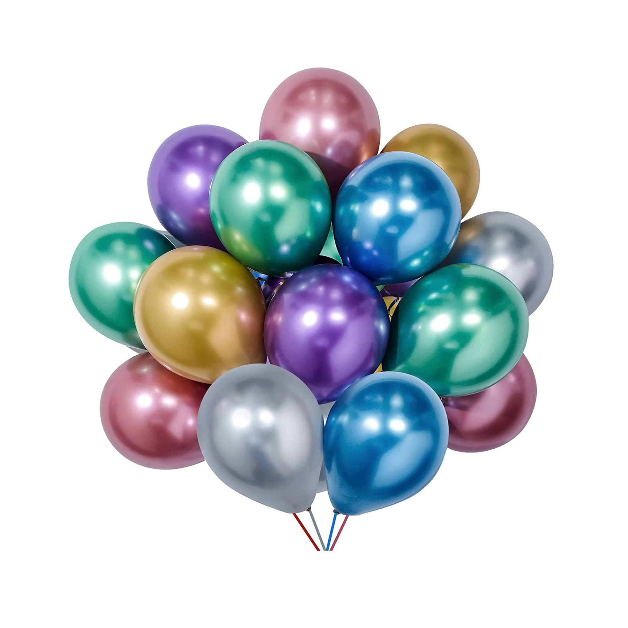 Chrome Latex Balloon 12" 50pc/bag - Assorted