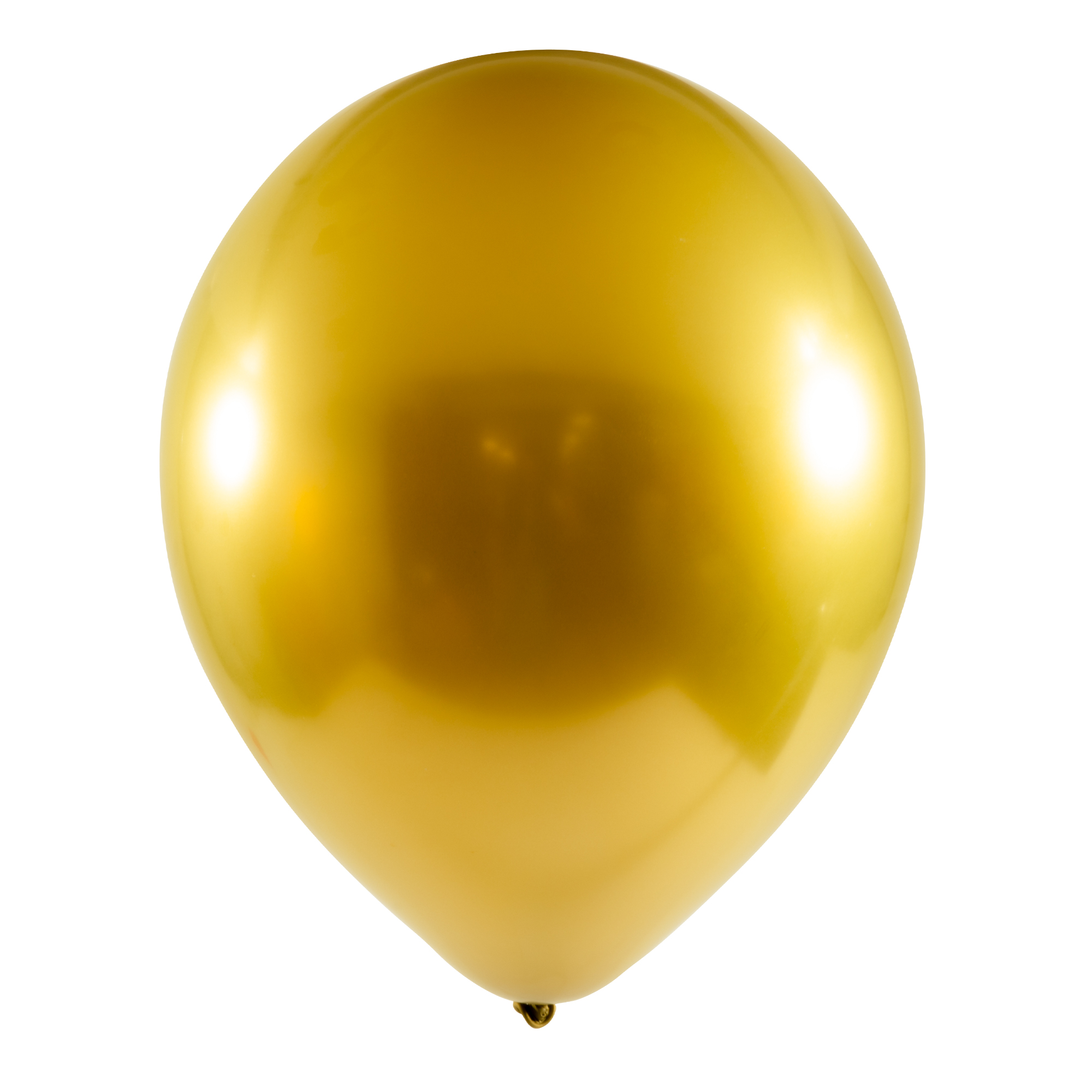 Chrome Latex Balloon 12" 50pc/bag - Gold