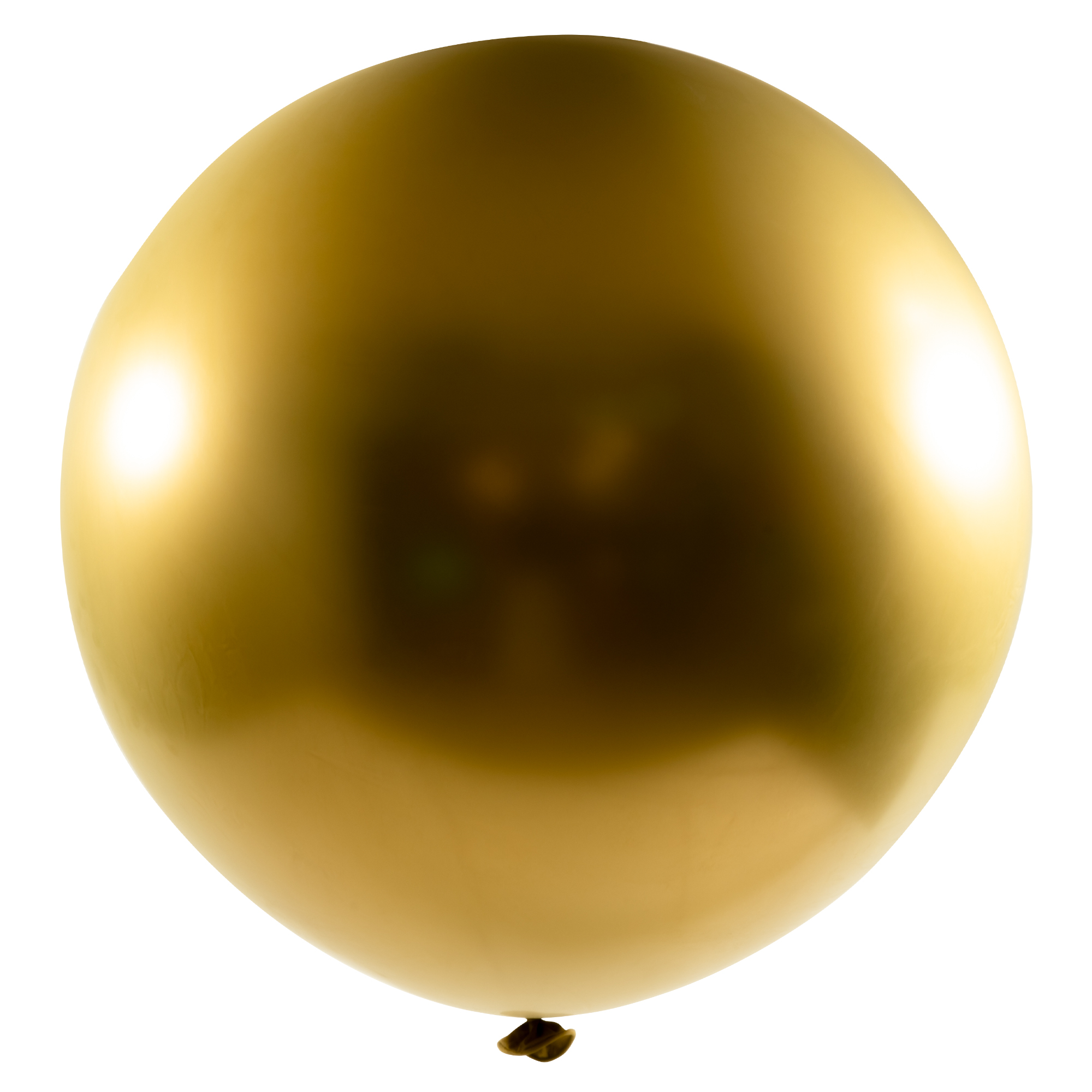 Chrome Latex Balloon 36" 2pc/bag - Gold