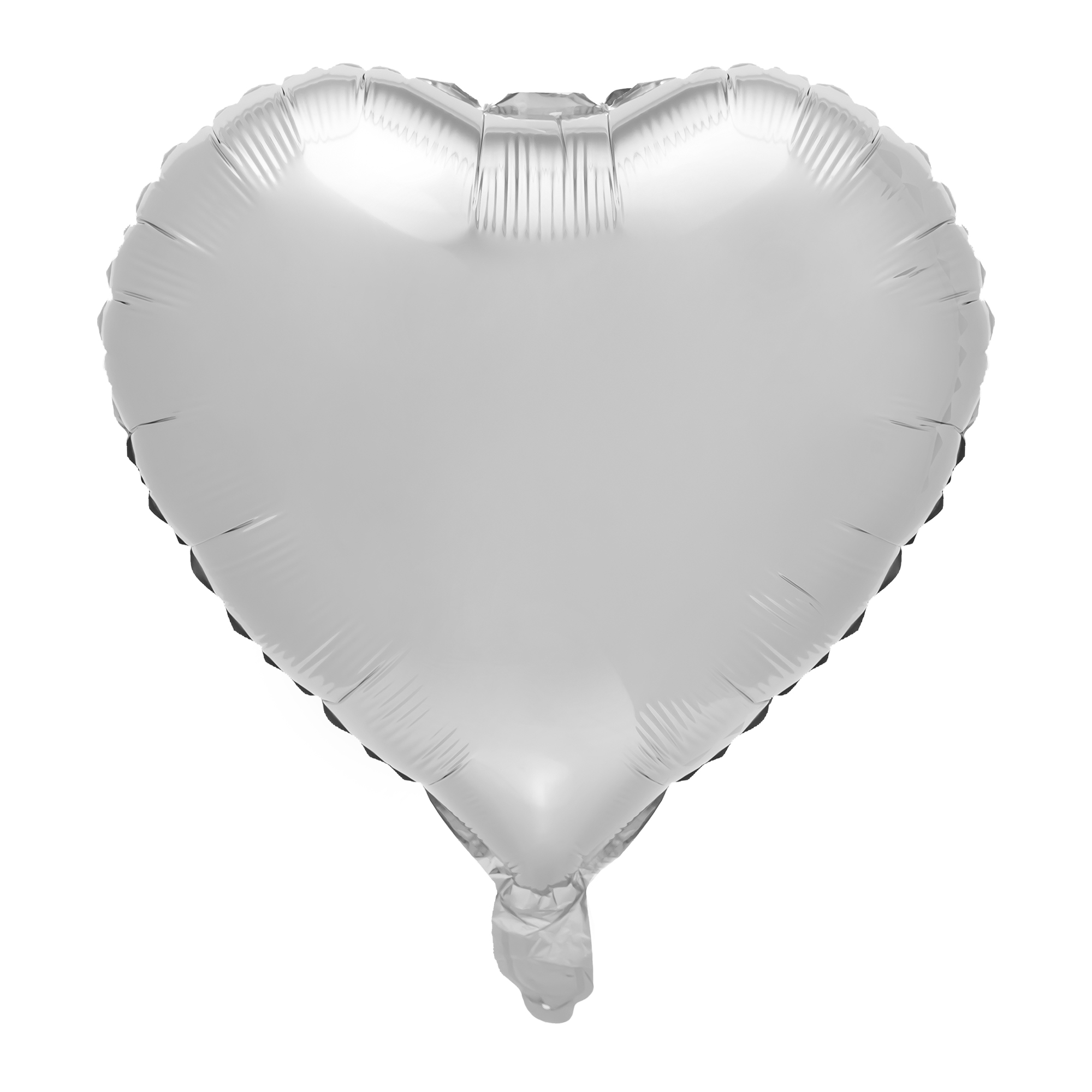 18" Heart Mylar Balloon 1pc/bag - Silver