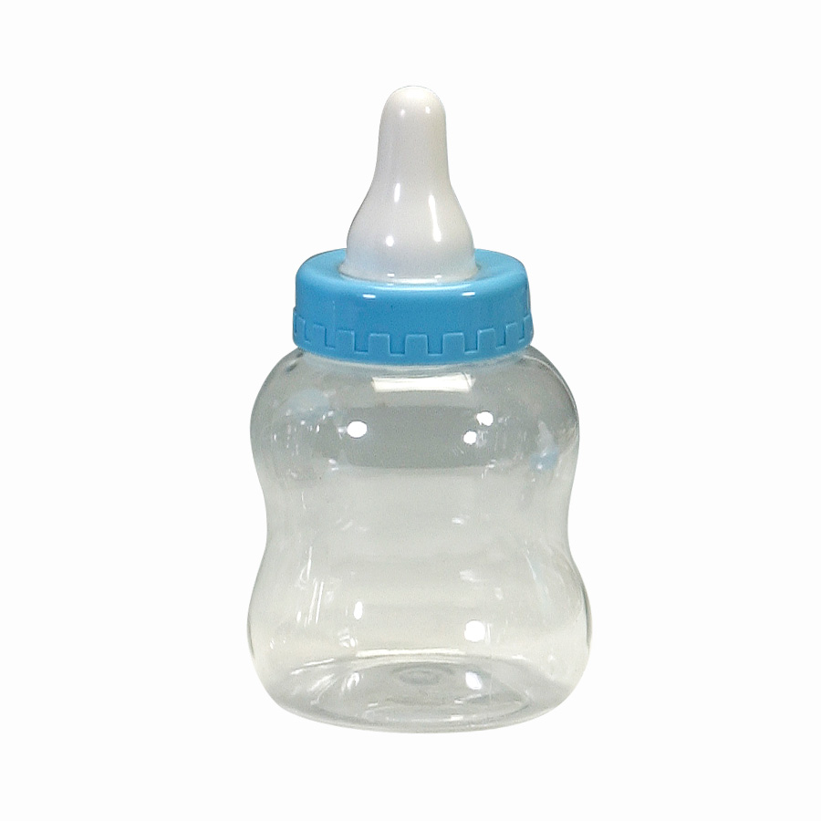 Plastic Baby Bottle Blue 8 1/2"