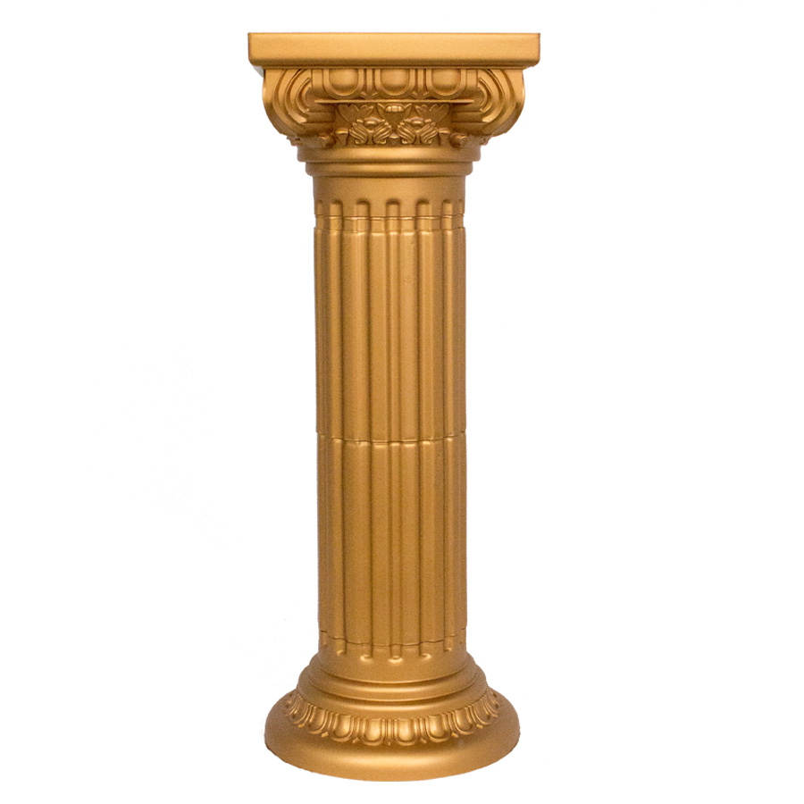 Roman Plastic Pillars Columns 36 1/4" - Gold