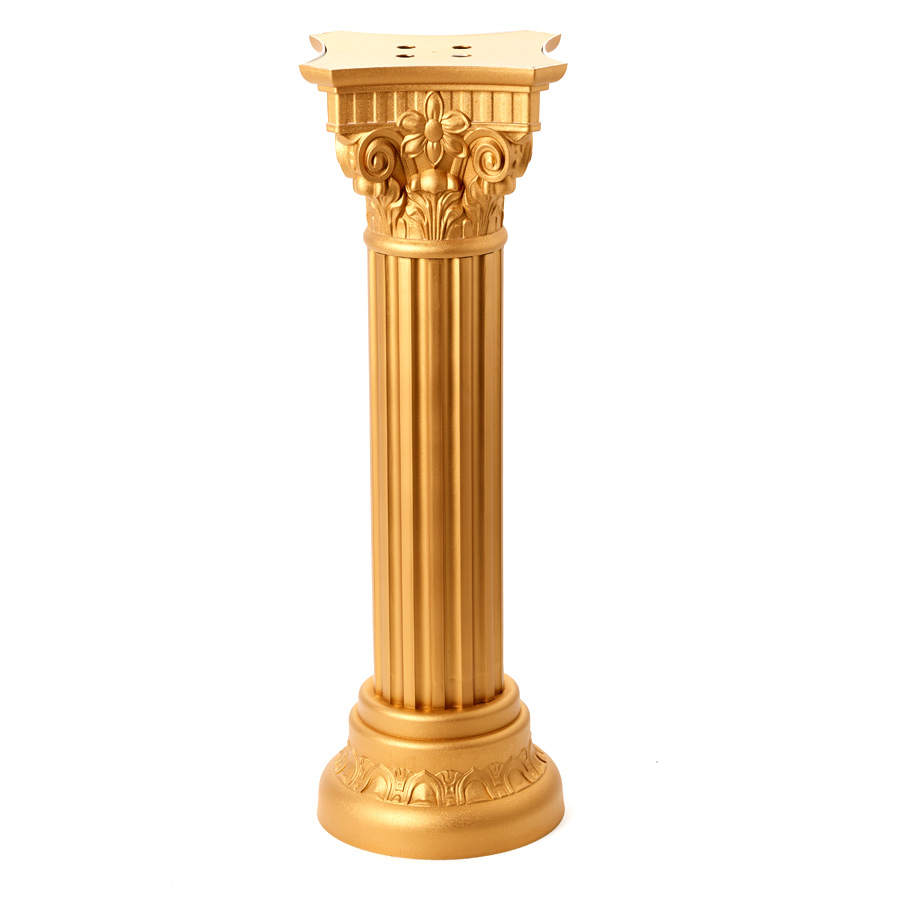 Roman Plastic Pillars Columns 34½" - Gold