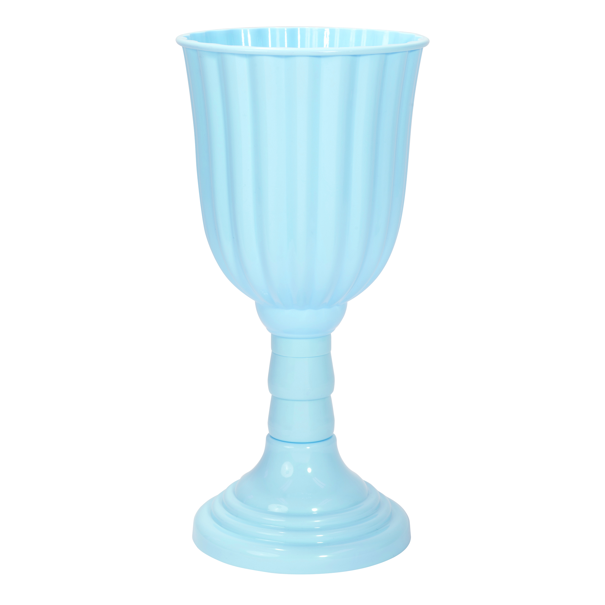 Plastic Urn Planter - Blue