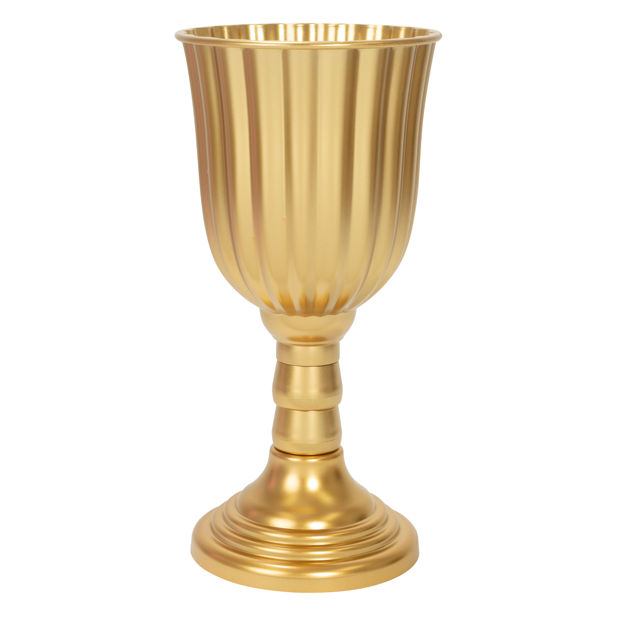 Plastic Urn Planter - Gold