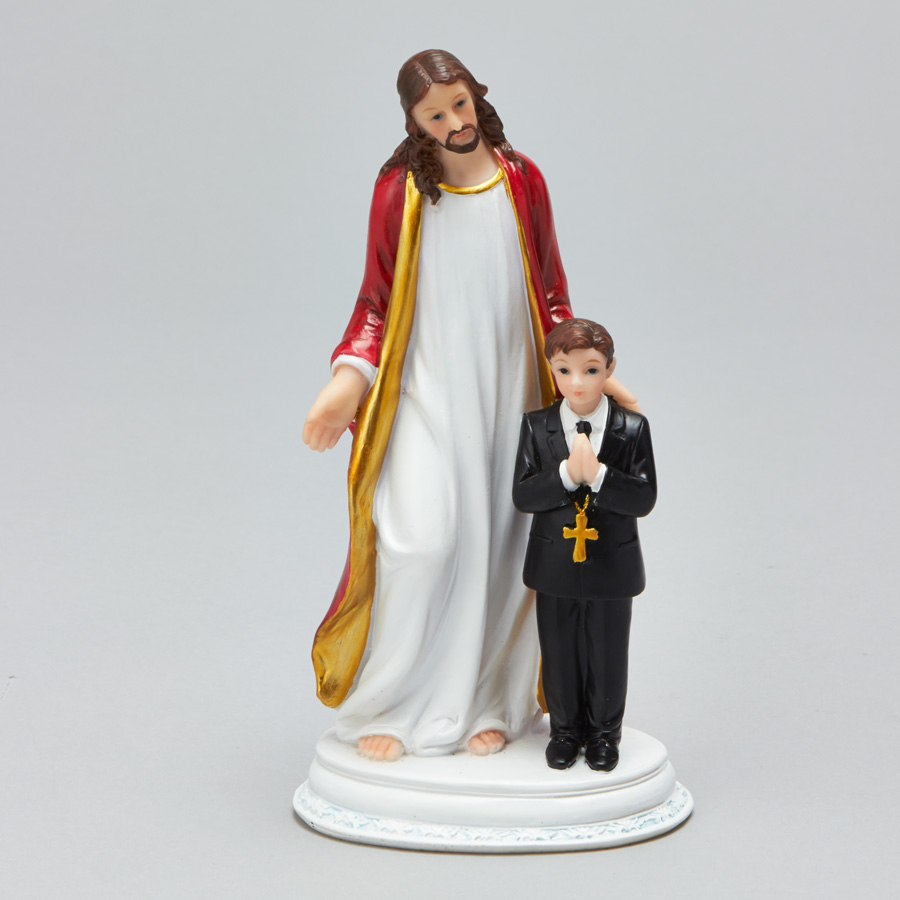 Poly Resin First Communion Boy 7”